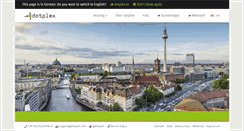 Desktop Screenshot of dotplex.de